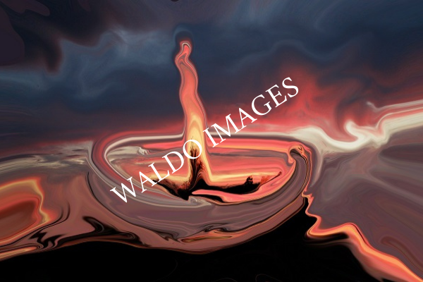 Waldo Koendjbiharie heeft van de zonsondergang in Nieuw Waldeck - Den Haag een eigen diya gemaakt. 